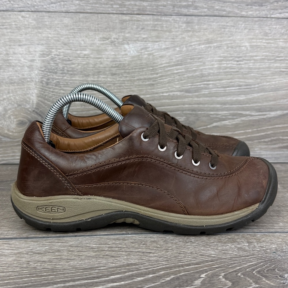 Keen Presidio II Brown Leather Women’s Size 9 Low Top Lace Up Hiking Shoes